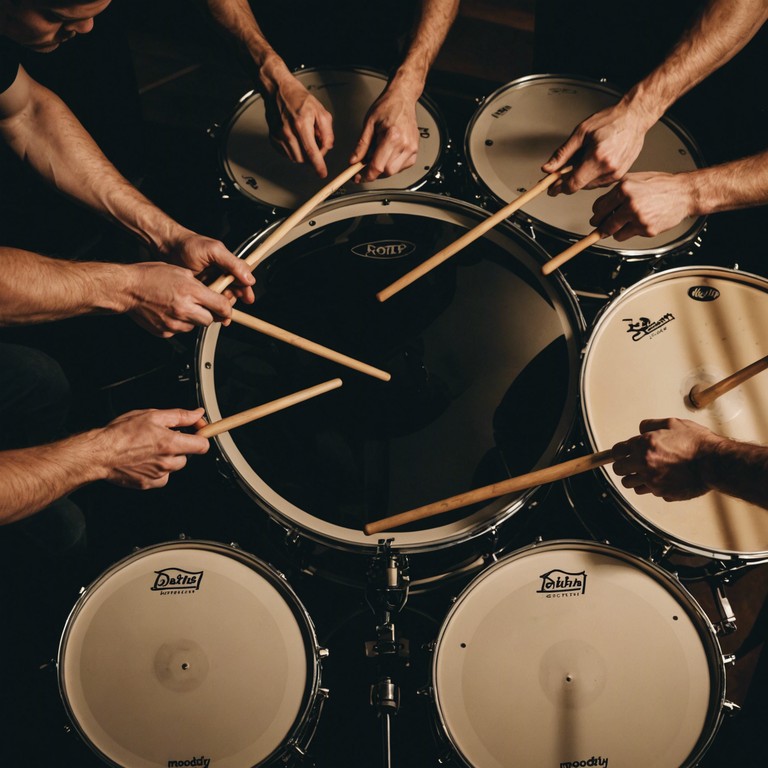 This piece combines the deep resonance of tribal drums with gritty sonic textures, creating a soundscape that transports listeners to an ancient, mysterious world where every beat tells a story of survival and ritual.
