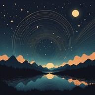 soothing bass under cosmic canopy