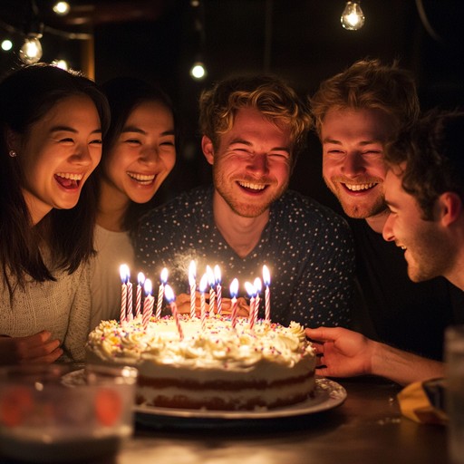 An enchanting instrumental that features a delightful piano melody enhanced with subtle electronic elements, creating a contemporary vibe for birthday parties. This track is the perfect soundtrack for sharing smiles and laughter on anyone's special day.