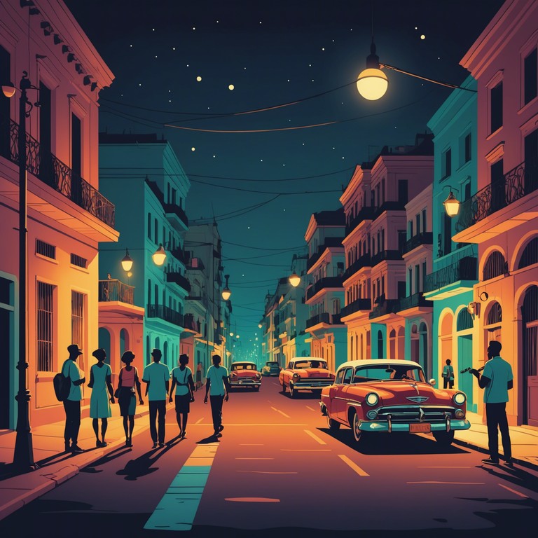 Immerse yourself in the heart of cuban culture with every note of this vibrant and energetic track, featuring classic salsa rhythms and the soulful melodies of trumpets under the starlit havana sky.