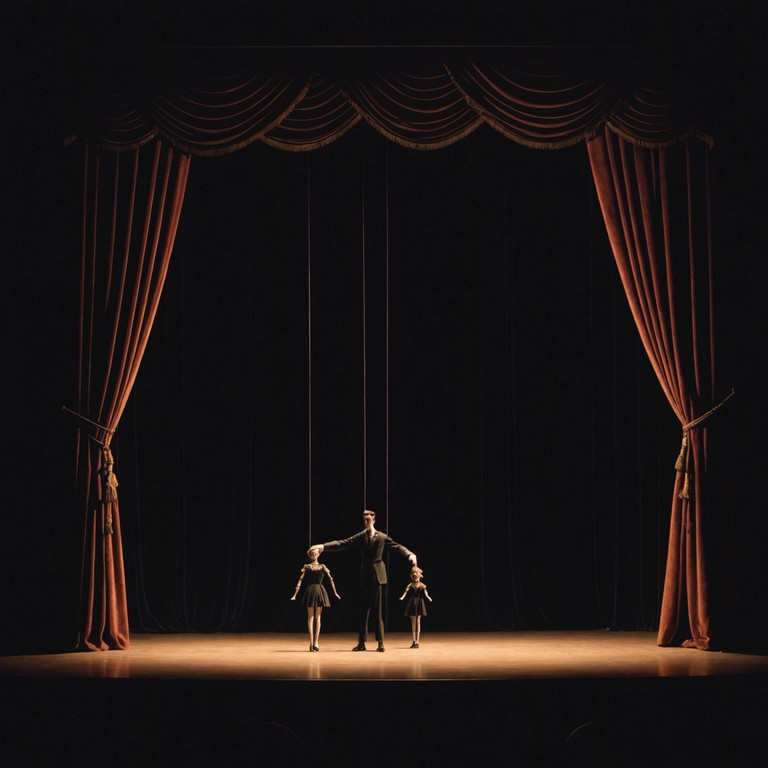 Imagine an eerie, velvet draped stage where ghostly marionettes dance under flickering lights to a playful yet ominous tune. This dark cabaret piece blends enchanting melancholy with whimsical undertones, perfect for a nocturnal carnival scene. The accordion’s breathy tones add a sense of surreal, old world charm, enveloping the listener in a chilling yet fascinating theatrical performance.