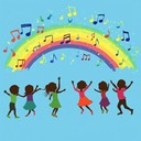 an upbeat melody inspiring joy and wonder in children