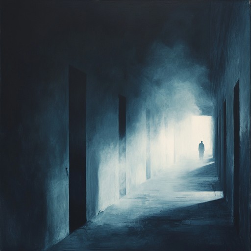 An unsettling instrumental piece that weaves eerie melodies with slowly evolving harmonies, creating a haunting and melancholic atmosphere. The downtempo beat serves as a backdrop to ghostly soundscapes, invoking feelings of isolation and introspection. Layers of ambient textures and subtle dissonance add to the creeping tension, making listeners feel as if they're wandering through a misty, abandoned locale shrouded in darkness.