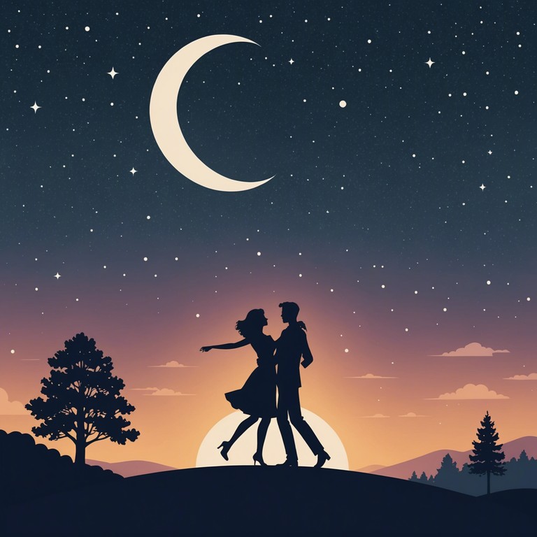 A whimsical journey through a starry swing soundscape, featuring light, playful notes that evoke images of a moonlit dance floor under twinkling stars. This piece combines the lively energy of swing with a touch of magic and wonder, perfect for invoking nostalgic joy and carefree evenings.