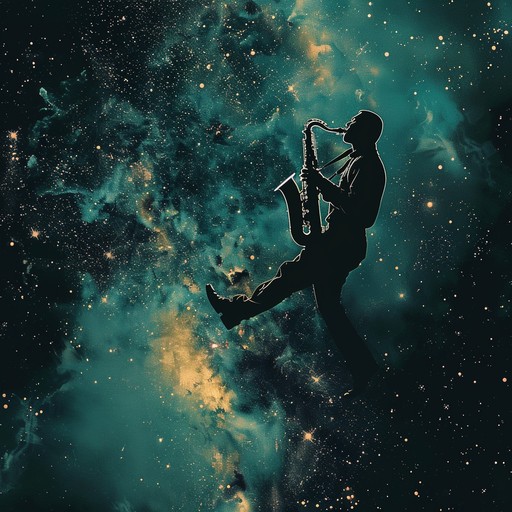 A seamless blend of soulful jazz grooves and trippy, ethereal soundscapes, this track uses the saxophone and ambient synthesizers to evoke a journey through cosmic landscapes, balancing dreaminess with moments of ecstatic upliftment.