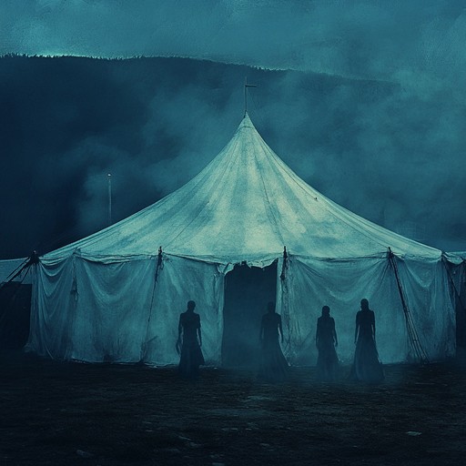 A tense and capricious melody filled with haunting harmonies and unsettling soundscapes, bringing to life the chilling presence of a deserted, haunted circus. Ideal for evoking a spine tingling atmosphere.