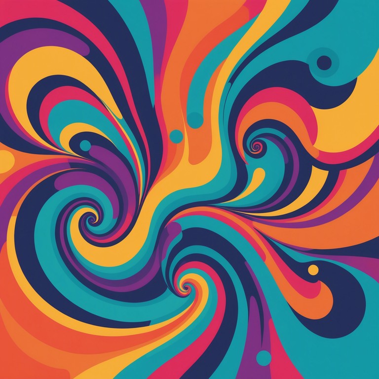 This piece merges traditional rock elements with hallucinogenic melodies to inspire an uplifting, energetic atmosphere. Ideal for invigorating moments, the music's rich psychedelia elevates the listener's mood while conveying an explosively colorful auditory landscape. The use of electric guitar enhances the classic rock vibe but incorporates swirling effects for a mind bending experience.