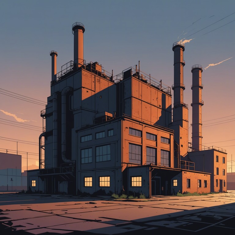 Echoes of rusty souls takes you on a haunting journey where the soulfulness of humankind’s deepest emotions dances with the gritty sounds of industrial machinery. The composition unfolds like a storied path through an abandoned factory city, where every echo tells a poignant story.