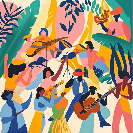 An exuberant folk instrumental that brings to mind vibrant afternoons spent dancing and celebrating with friends on a sunny hillside. It captures the joy and freedom of summer.