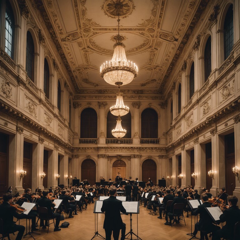 This composition is designed to uplift and inspire, featuring elaborate orchestral arrangements that convey a sense of grandeur and joy. It captures the spirit of victory and celebration through intricate melodies played by a robust string section, creating an atmosphere of a triumphant gathering or a royal event. The music progressively builds to a glorious climax, mirroring the elation of a significant achievement.