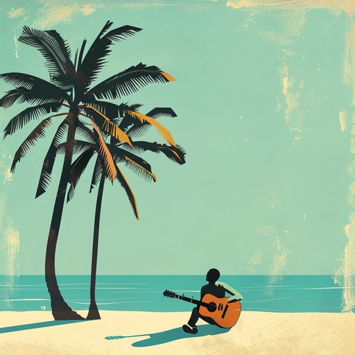 A lively bossa nova tune with playful guitar rhythms and chirping percussion, ideal for sunny beach days. The guitar dances with a joyous samba beat, creating a vibrant, feel good atmosphere that conjures images of tropical paradises and carefree afternoons by the sea.