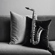 enticing soft saxophone under moonlit serenity