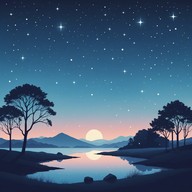 gentle harp melodies for nighttime relaxation.