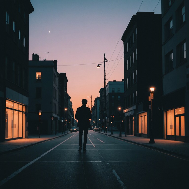 Imagine a seasoned musician, guitar in hand, playing under the dim light of a solitary streetlamp. The music is a bridge between his emotions and the quiet city around him, resonating with the stillness and his unspoken thoughts.