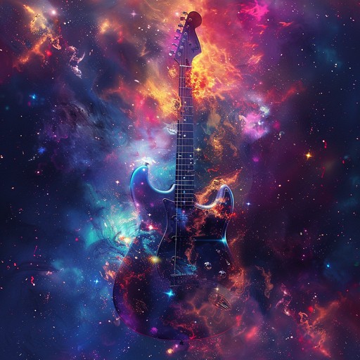 Envision a surreal odyssey through the night sky, with cosmic melodies and hypnotic rhythms guiding your journey. This instrumental track blends ethereal guitar riffs, celestial synths, and progressive rock elements to create a mesmerising, dreamlike atmosphere.