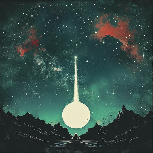 An epic instrumental journey through space, evoking a sense of wonder, exploration, and the immensity of the universe. The music builds from a gentle, atmospheric start into a triumphant, soaring anthem as it progresses, painting a vivid sonic picture of a spacecraft venturing deeper into uncharted cosmic territories.