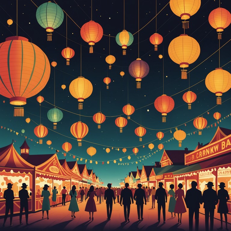 This track conjures images of a sultry night at a carnival, blending seductive melodies with the playful ambiance of a festive gathering. The music builds a soundscape of mystery and intrigue, perfect for a late night dance under a canopy of stars. The sultry tone is achieved through the gentle playing of the saxophone, injecting a deep, emotional resonance that perfectly captures the carnival's sensual undertone.