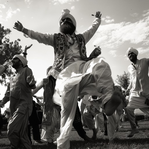 This lively instrumental bhangra song is perfect for celebrating and dancing at festive occasions like weddings or parties. Featuring a driving dhol drum beat, soaring tumbi melodies, and infectious energy that will get everyone on their feet and moving to the irresistible punjabi rhythms.