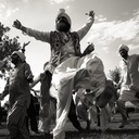 energetic and joyful instrumental bhangra track