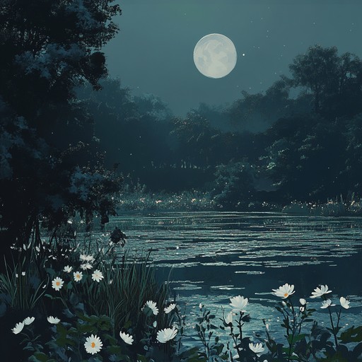 Capture the gentle essence of moonlit nights in a tranquil garden with this serene instrumental k pop track. Soft synth pads, ethereal chimes, and delicate melodies merge to create a soothing atmosphere, perfect for moments of introspection and calm reflection.