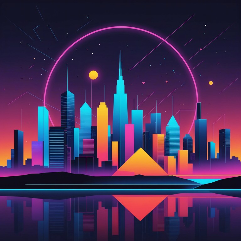 In circuit pulse neon dreams, shimmering synthesized melodies blend with complex, layered beats, capturing the feel of a futuristic neon lit cityscape. High energy rhythms intersect with unexpected breaks, creating a soundscape perfect for immersive listening or intense focus.