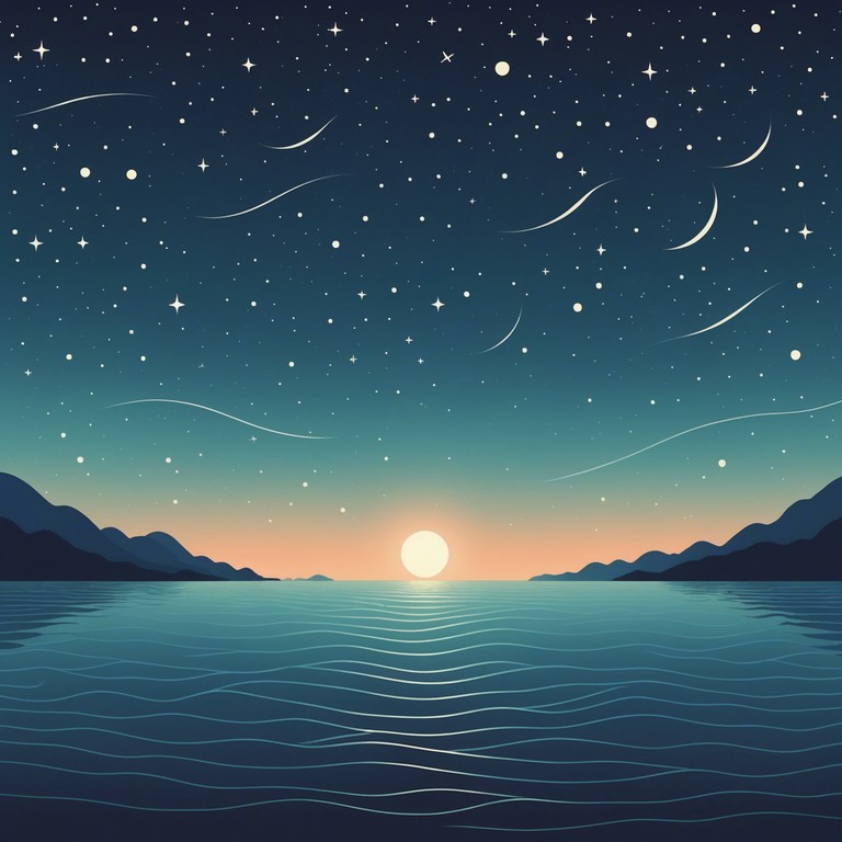 This track captures the essence of a starlit night over a calm sea, merging ethereal sounds with soothing melodies to invoke a sense of peace and transcendence. The music deep dives into emotional depths with a dreamlike quality that feels both intimate and expansive, making it perfect for introspective moments or quiet nights.