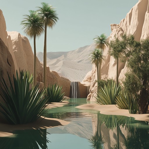 Experience an innovative blend of traditional cumbia and desert mirage sounds. The track uses acoustic guitars, gentle percussion, and atmospheric synths to evoke the feeling of a cool breeze in a hot desert oasis.