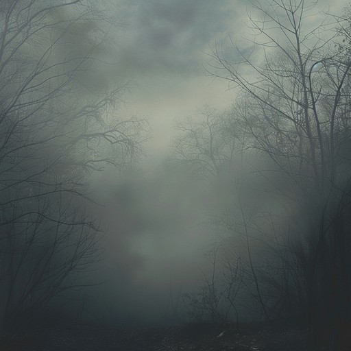 A stormy night engulfs a dense forest, where a group of restless spirits perform an ancient, dark folk ritual. The sound of aggressive strings cuts through the thick fog, carrying the weight of centuries old anger and power. Tribal, intense, and eerie, the music echoes through the trees, evoking an unsettling sense of dread and mystique.