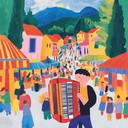 an upbeat polka tune with lively accordion and cheerful rhythms.