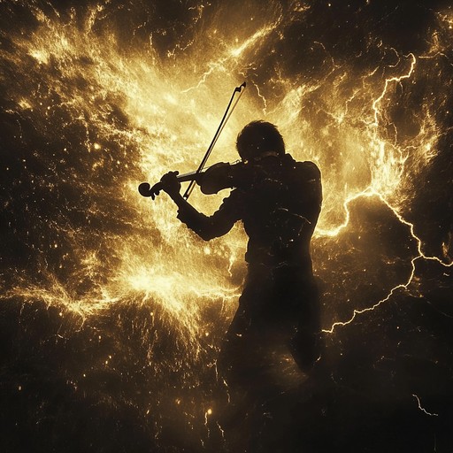 Experience an exciting instrumental song that captures the energy of a storm, blending soaring violin melodies with thunderous rhythms to evoke ecstasy and drama. The powerful violin leads you through intense feelings, creating an unforgettable musical piece.