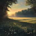 delicate piano tones paint a peaceful dawn's early light.