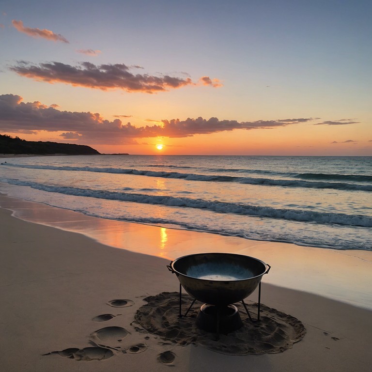 Dive deeper into the spiritual heartbeat of the caribbean islands with this unique calypso track. Using the melodic tones of the steelpan, the music portrays a narrative of finding joy and peace in one's spiritual journey among the backdrop of tropical breezes and ocean waves.