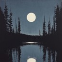 a peaceful darkwave instrumental evoking serenity under moonlit skies