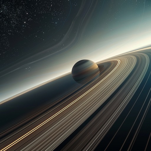 Capturing the essence of drifting through the cosmos, this track uses ambient textures and melodic elements to evoke a sense of wonder and deep tranquility, resembling the experience of orbiting saturn's majestic rings under the starlight.