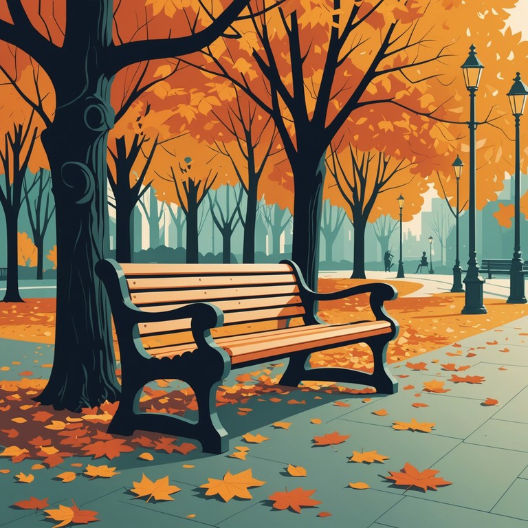 This instrumental track embodies a deep, introspective journey into themes of love and loss, inspired by the fall of autumn leaves, bringing a poignant reflection through somber jazz rhythms. The music uses minimalist instrumentation to accentuate the haunting melancholy of change and the inevitable passage of time.