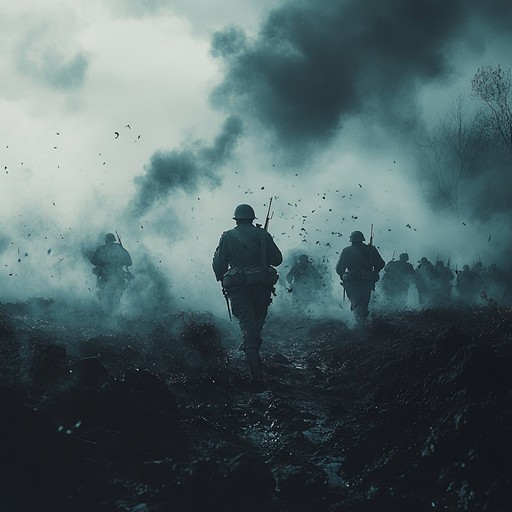 Experience the sonic storm of an intense battlefront with driving military drums and chaotic industrial sounds. This track brings the listener right to the front lines, capturing the confusion, urgency, and raw energy of war.