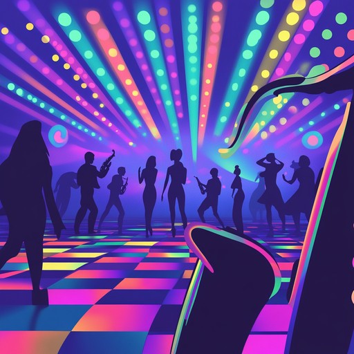 An upbeat instrumental combining funky bass, rhythmic guitars, and smooth saxophone to recreate the nostalgic feel of 70s dance floors, bringing back memories of vibrant nightlife and joyous dancing.