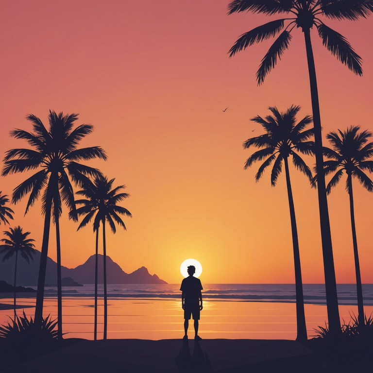 Envision a warm evening on the brazilian coast as the sun sets, casting long shadows and a soft golden light. The music embodies the relaxed yet sophisticated spirit of bossa nova, featuring intricate yet smooth melodies that dance like the ocean breeze.