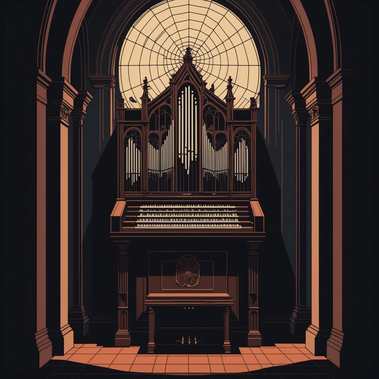 An instrumental track where sinister organ tones and ghost like whispers emerge, creating a deeply atmospheric piece fit for a haunted church scene.