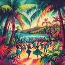 uplifting dance melodies with vibrant island festival ambiance