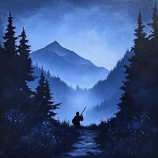 The instrumental bluegrass track melds somber banjo and fiddle to capture the haunting sorrow of twilight in the mountains, creating a palpable sense of mournful beauty.