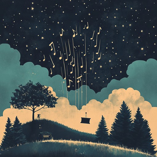 A tranquil instrumental piece featuring delicate melodies reminiscent of twinkling stars and the quiet hush of nighttime, designed to soothe and relax.