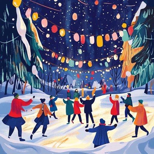 This instrumental track blends traditional finnish melodies with modern suomipop rhythms to celebrate the joy and warmth of finland's winter festivals. Energetic beats, cheerful kantele melodies, and melodic hooks create an uplifting atmosphere that captures the essence of festive gatherings under the northern lights.