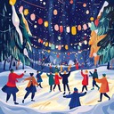 an uplifting suomipop instrumental embodying finnish festive winter joy