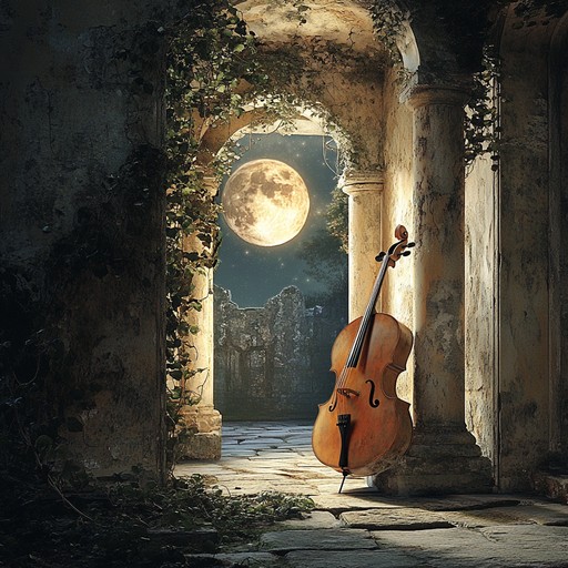 In the heart of a forgotten castle, a lonely cello plays, echoing through corridors where legends and spirits linger. Old tales awaken as melancholic strains weave in and out of the silence, evoking a timeless sorrow and profound mystery. Each note articulates the dance of shadows in this ancient ruin, celebrating the beauty of desolation and the melancholy of relics left behind.