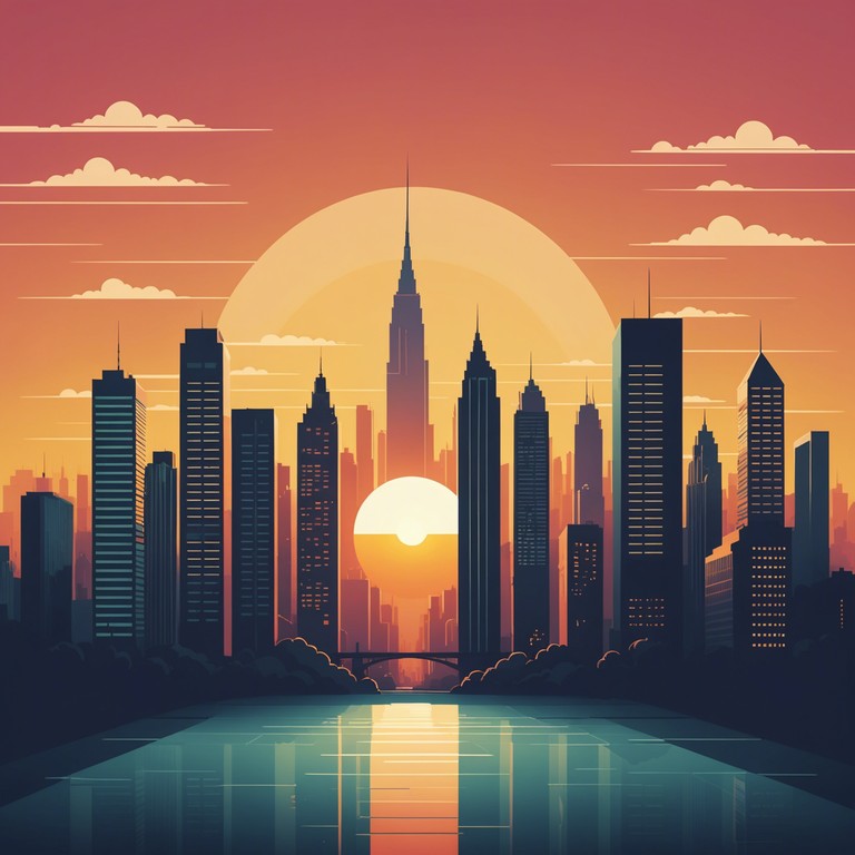 An instrumental track that represents the fresh start of a day with energetic uk garage beats underlain by soothing, flowing synths and a deep, thematic bassline. The sound encapsulates the vibrance of sunrise over a bustling city, transitioning from calm, reflective moments to bursts of energy, symbolizing the waking city.