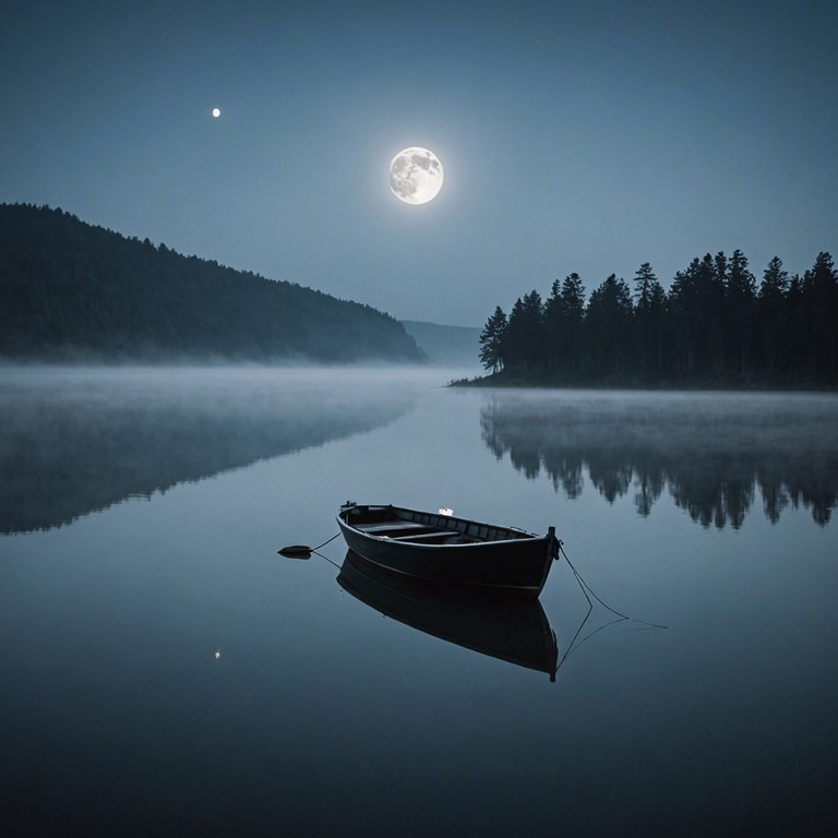 In this composition, a lone violin casts eerie sonorities across a backdrop of brooding silence, evoking a narrative of eerie stillness and unresolved tension. The piece mirrors the apprehension of a silent, fog laden lake at dusk, where every sound magnifies the sense of isolation and impending doom.