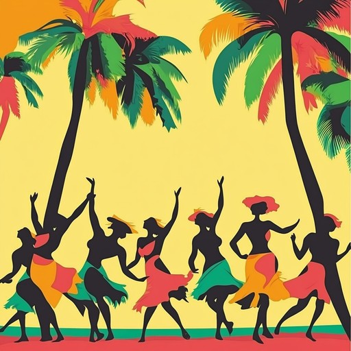 Uplifting and rhythmic track featuring a blend of bossa nova swing and jazz improvisation, conjuring tropical scenery.