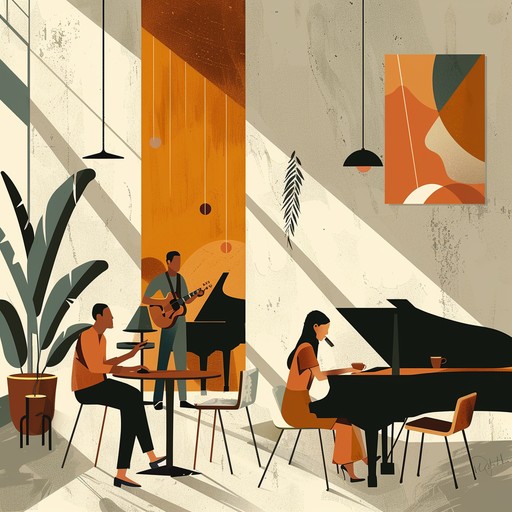 A sophisticated blend of soothing saxophone and mellow beats, perfect for creating a tranquil and laid back lounge vibe during a lazy afternoon at a stylish, sunlit café, encapsulating the essence of effortless relaxation