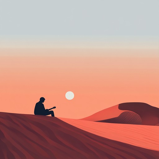 Embark on a soothing sonic journey through enigmatic dunes, with soft rock elements blending seamlessly into each other. The mystic atmosphere, created by tranquil guitar lines, evokes a sense of exploring an ancient, dreamy landscape where every sound whispers a hidden story. Perfect for introspective moments and serene escapes.